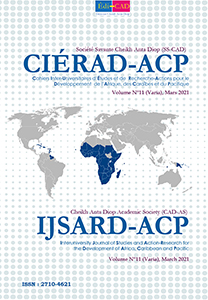 CIERAD-ACP, Volume N° 11 (Varia) Mars 2021