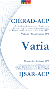 Cierad ACP,Volume Thématique N° 9